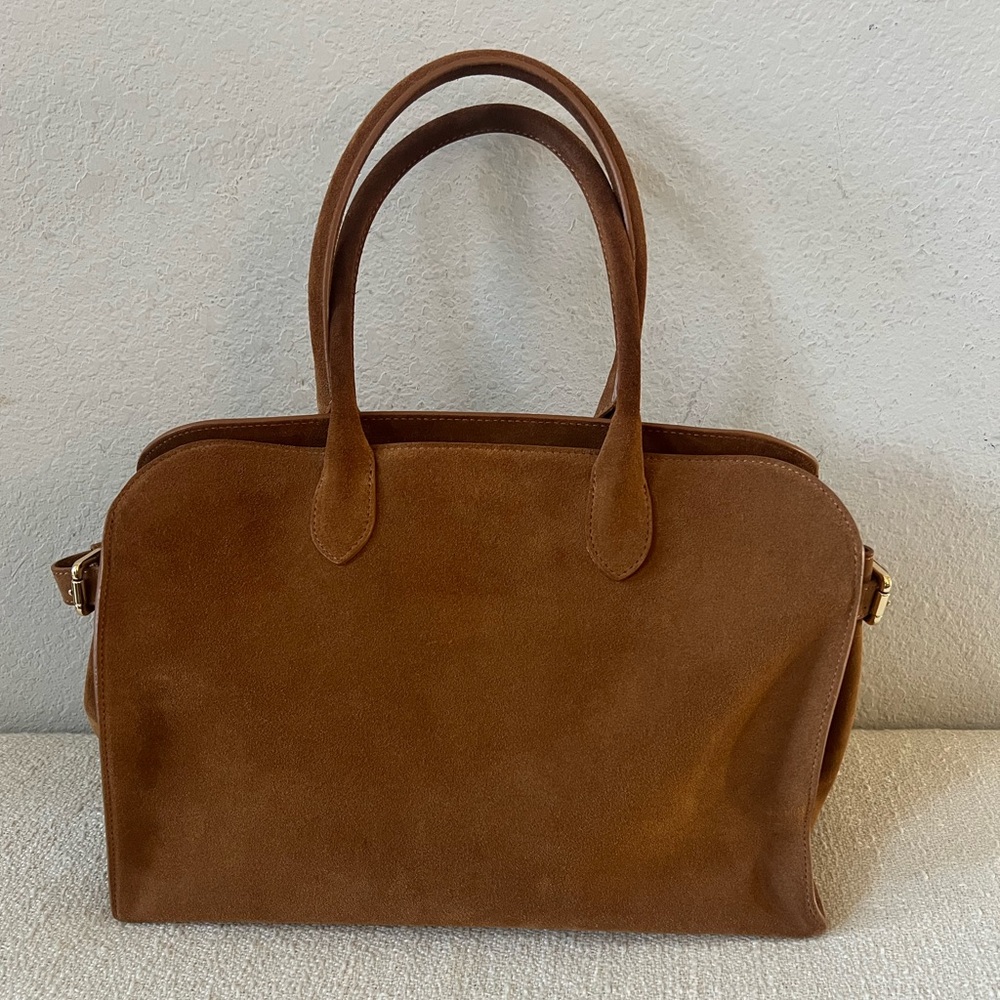 GUC Claudia Firenze Camel/Tan Suede Leather Tote Bag